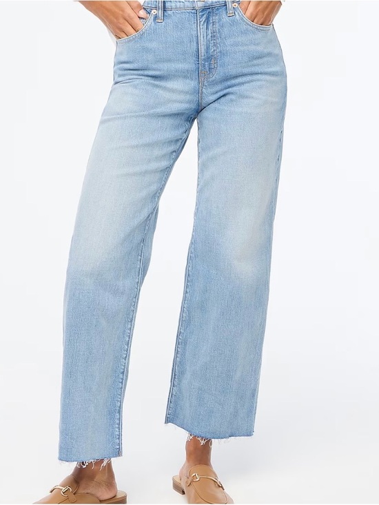 J. Crew Factory Denim - J. Crew Factory Light Blue Cropped Wide-Leg Jeans 28